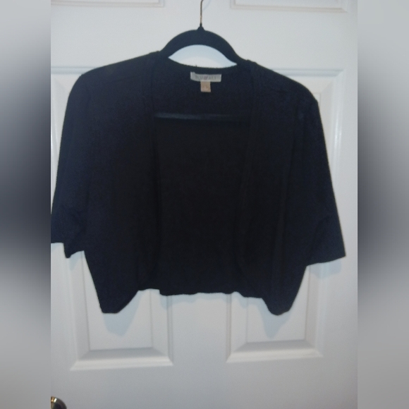 Black Women's Crop Sweater - Picture 1 of 3